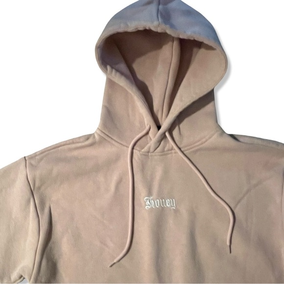 Forever 21 Light Pink ‘Honey’ Embroided Hoodie | women’s Hoodie | size Medium - Picture 4 of 7